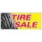 Signmission TIRE SALE 1 BANNER SIGN tires sale sell wheel rims slick wheels signs B-120 Tire Sale 1 - alternate 1